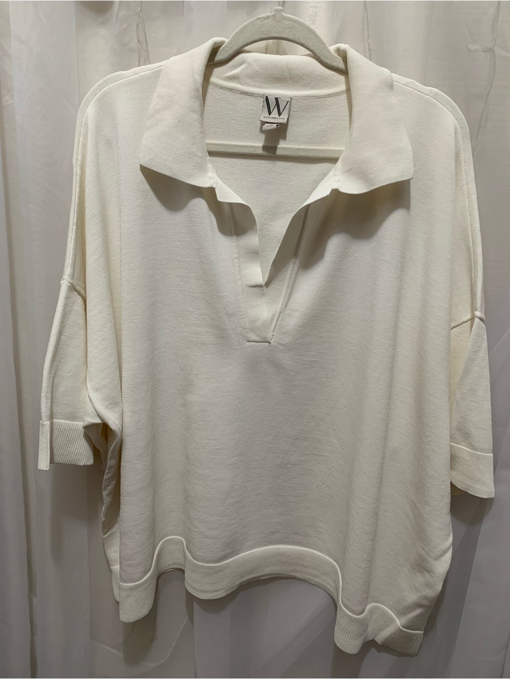 Worthington Relaxed Fit Knit Polo
